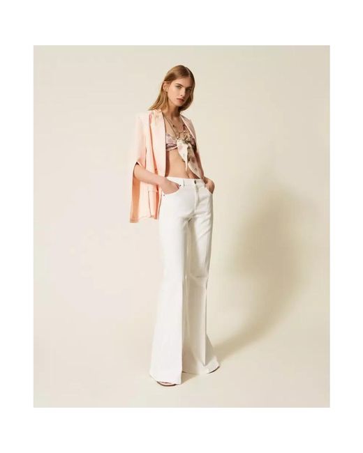 Twinset Metallic Sleeveless Tops