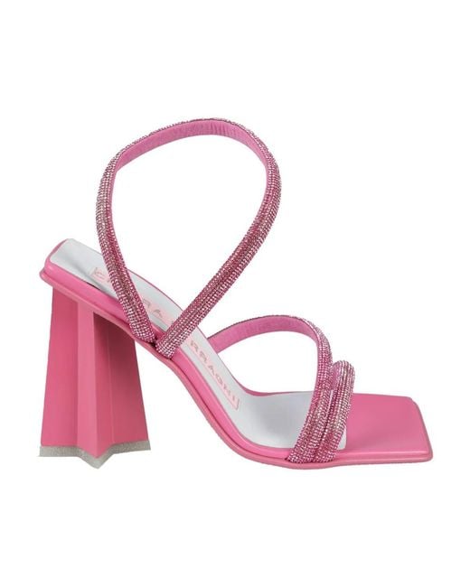Chiara Ferragni Pink High Heel Sandals