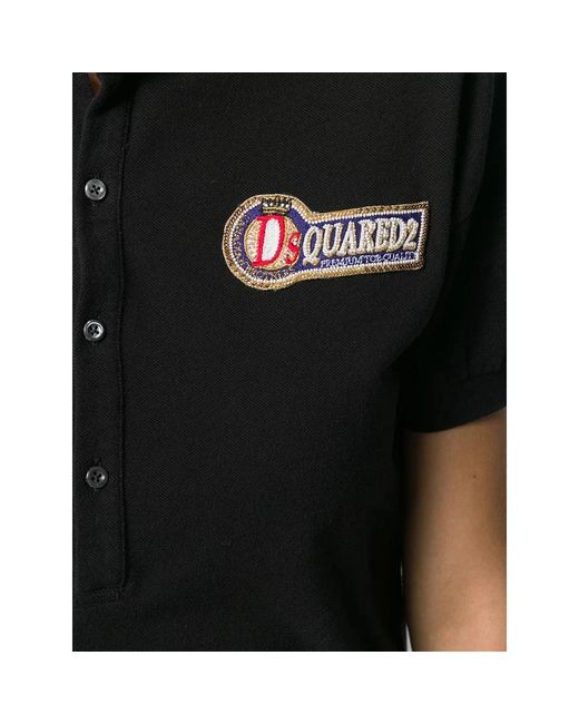 DSquared² Black Polo Shirts