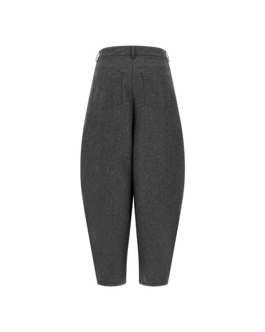 Nude Black Cropped Trousers