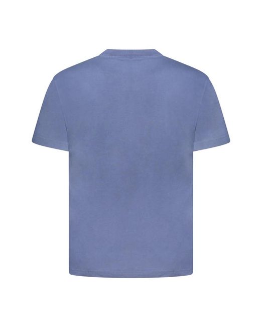Vans Tops ,Blauw ,Katoen T-Shirt Met Korte Mouwen En Ronde Hals in het Blue voor heren