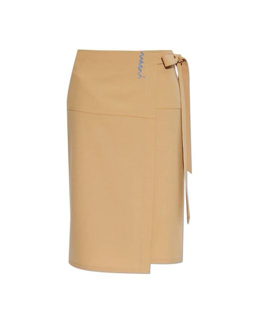 Marni Natural Midi Skirts