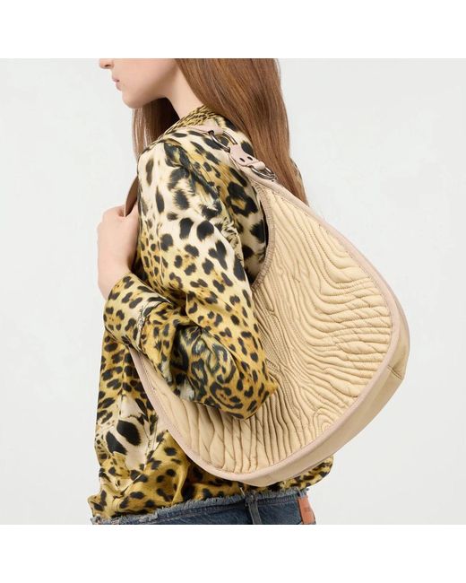 Roberto Cavalli Natural Shoulder Bags