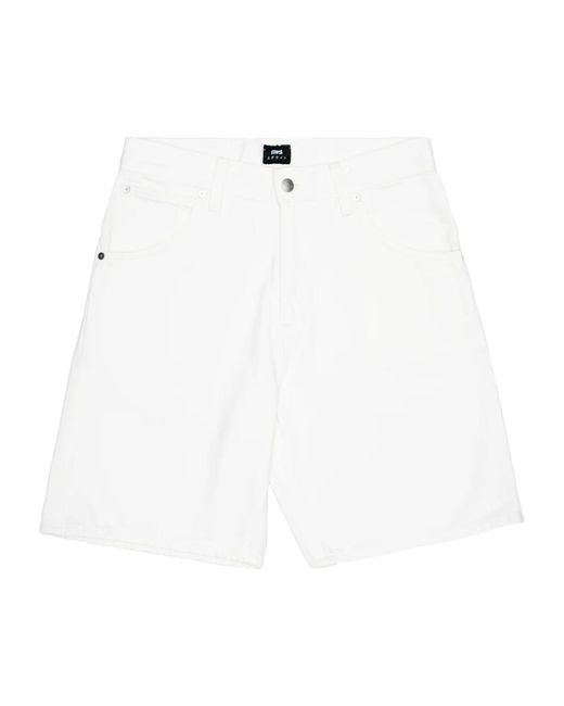 Edwin White Casual Shorts for men