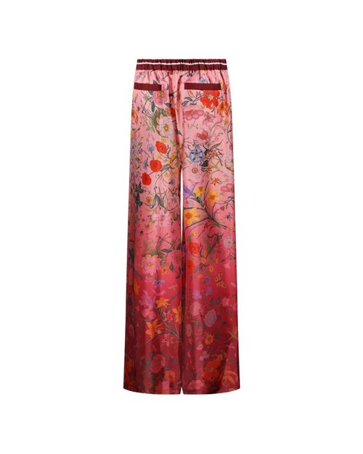 Gucci Red Straight Trousers