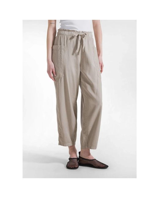 Deha Natural Cropped Trousers