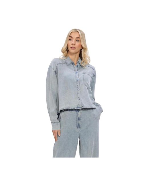 Simplee Blue Bluse