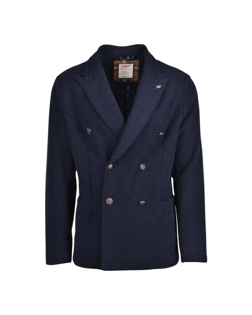 Bob Dubbele-Breasted Blazer in het Blue voor heren