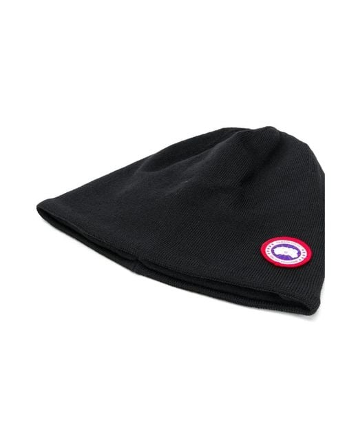 Canada Goose Black Beanies for men