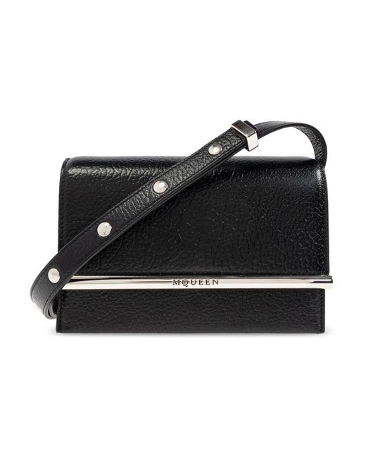 Alexander McQueen Black Clutch t-bar