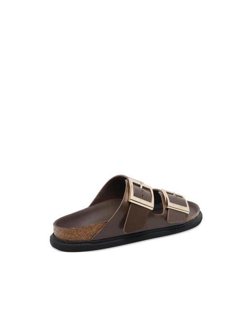 Birkenstock Brown Sliders