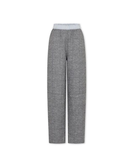 Rabanne Rechte Pantalon in het Gray