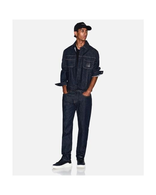 ARMANI EXCHANGE Blue Denim Jackets for men