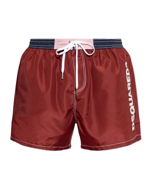 DSquared² Swimwear in het Red voor heren