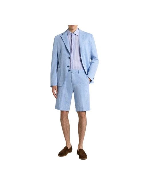 Etro Blue Blazers for men