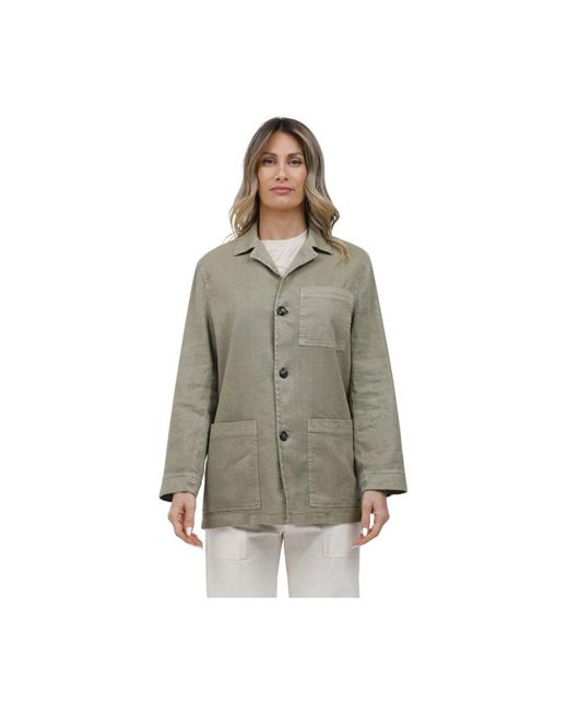 Circolo 1901 Jassen ,Groen ,Katoen Safari Jacket in het Gray