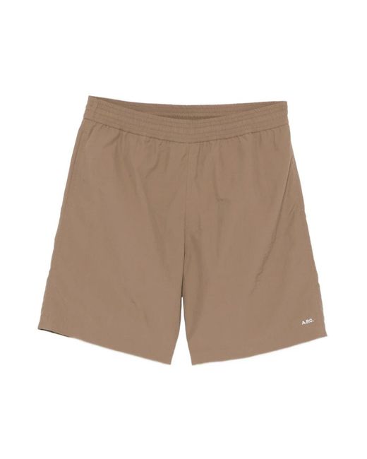 A.P.C. Brown Casual Shorts for men