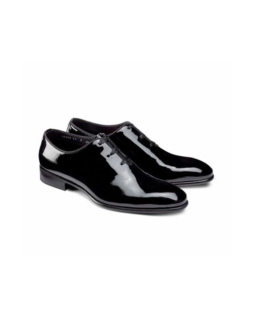 Santoni Black Dress Shoes for men