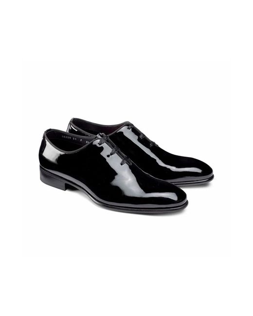 Santoni Black Dress Shoes for men