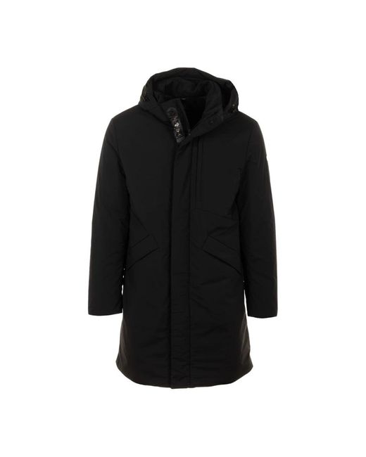 DUNO Black Parkas for men