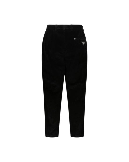 Prada Black Slim-Fit Trousers for men