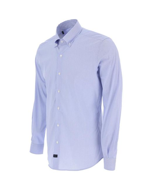 Fay Blue Casual Shirts for men