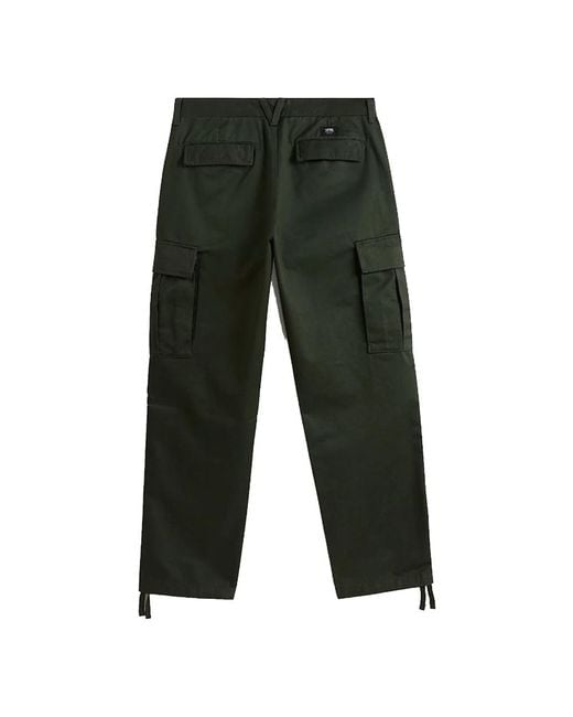 Vans Green Straight Trousers for men