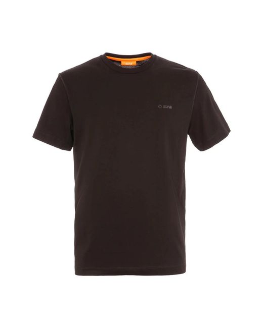Suns Tops ,Zwart ,Katoen Achterkant Paolo T-Shirt in het Black voor heren