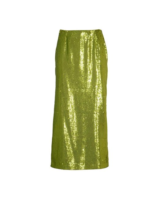 Philosophy Di Lorenzo Serafini Green Midi Skirts