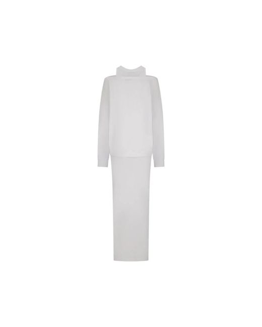 DARKPARK White Knitted Dresses