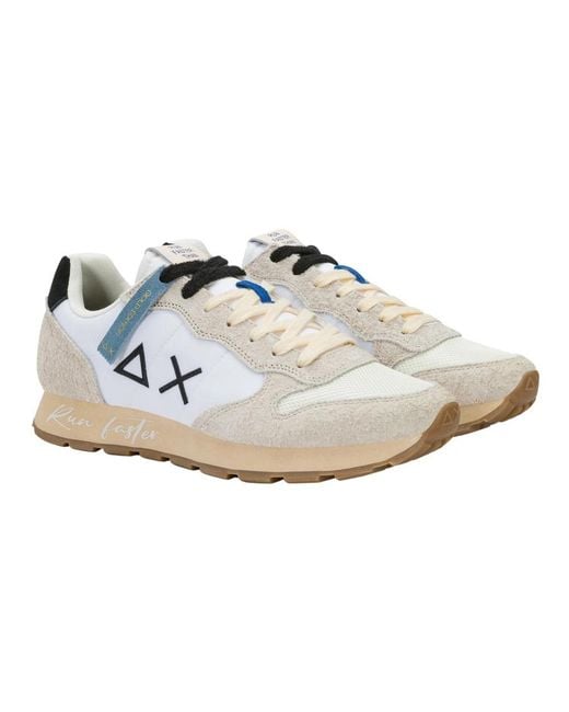 Sun 68 White Sneakers for men