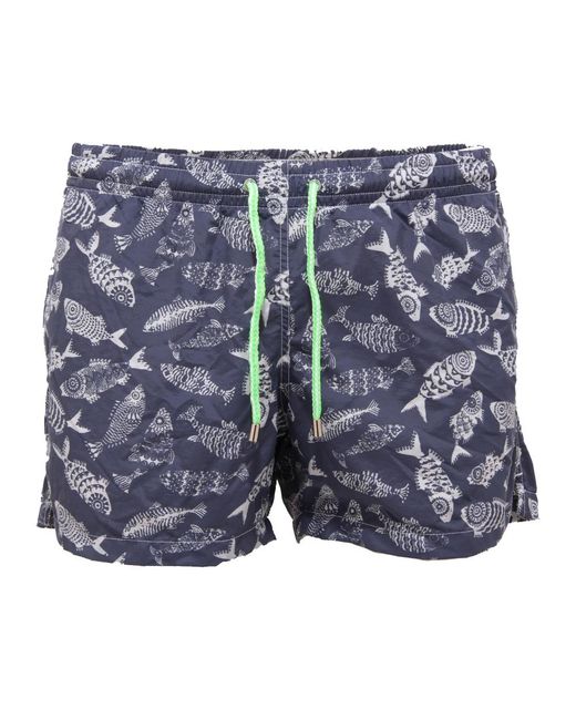 R'osi Badmode ,Blauw ,Fiji Costume Short in het Blue voor heren
