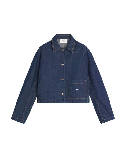 Maison Kitsuné Blue Denim Jackets