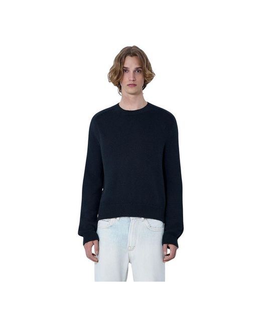 Our Legacy Blue Round-Neck Knitwear for men