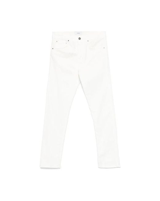 Lardini Jeans ,Wit ,Katoen Five Pocket Jeans in het White voor heren