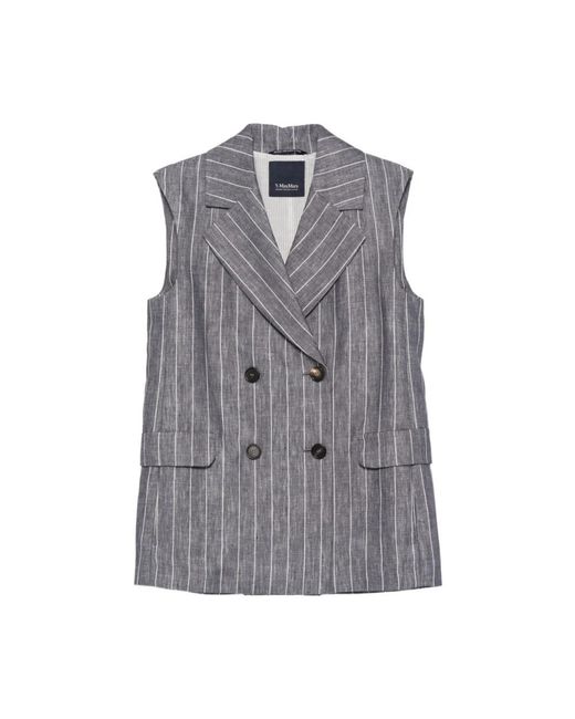 Max Mara Gray Vests