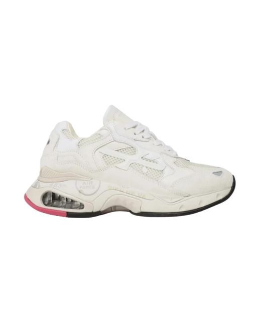 Premiata Low Top Sneakers in het White