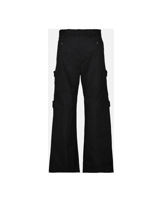 DIESEL Black Wide Trousers for men