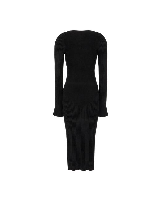 ANDREA ADAMO Black Knitted Dresses