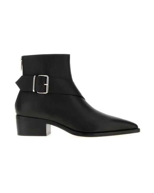 McQueen Black Heeled Boots