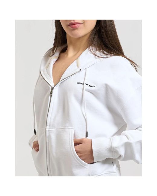 Guess White Zip-Throughs