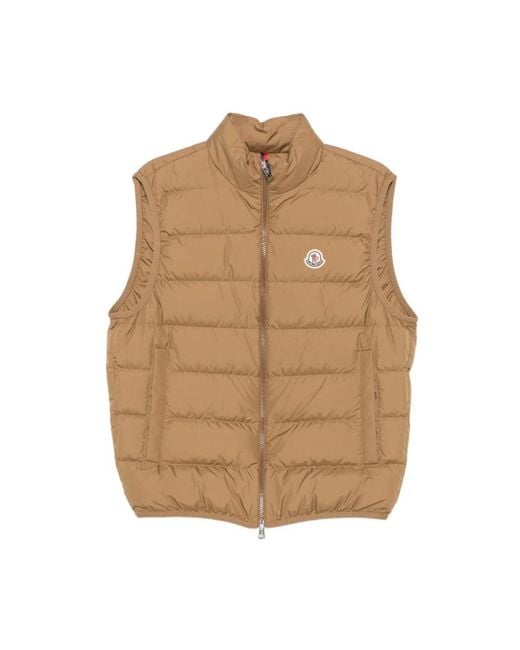 Moncler Brown Waistcoats for men