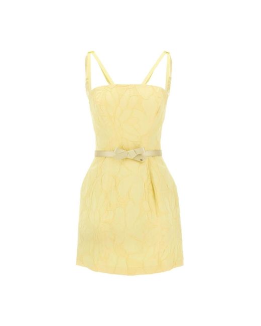 Short Dresses Elisabetta Franchi de color Yellow