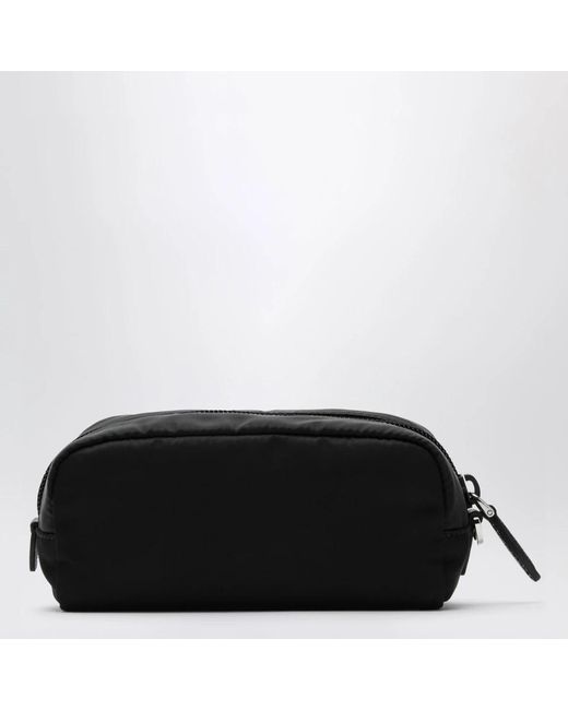 Prada Black Schwarzes Zubehör. Kleiner Tragbarer Organizer