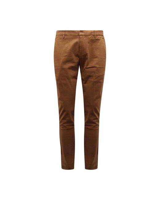 Dondup Gaubert Slim-Fit Broek in het Brown voor heren
