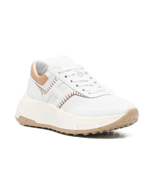 Hogan White H669 Allacciato H Impunture