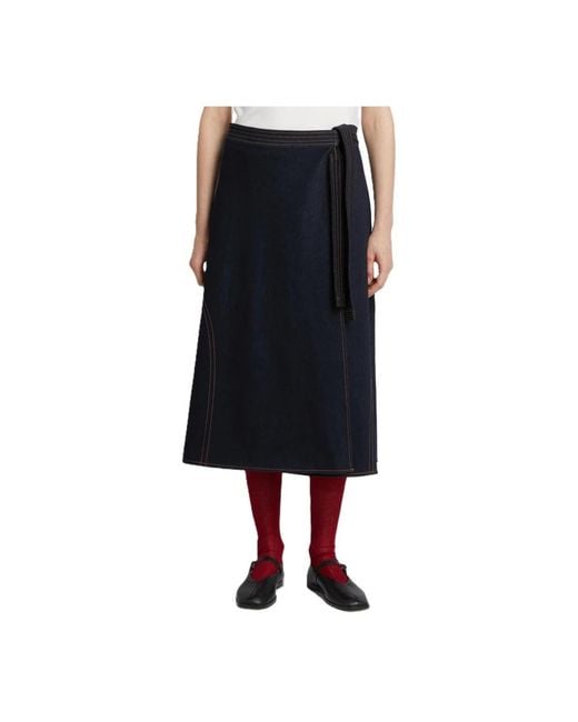 Max Mara Black Denim Skirts
