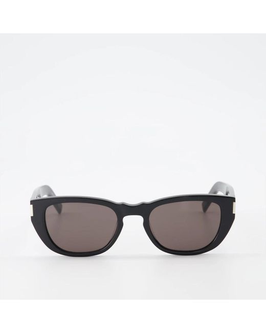 Saint Laurent Retro-stil sonnenbrille mit mineralgläsern in Black für Herren