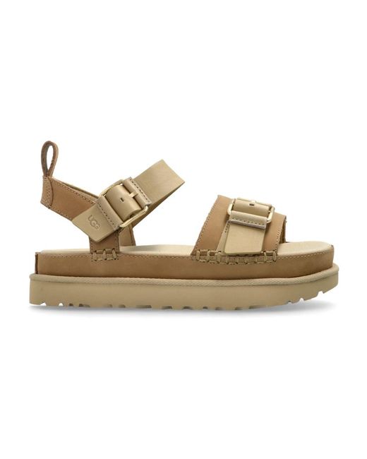 Ugg Schoenen ,Leer Sandal W Goldenstar Villa in het Metallic