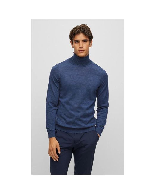 Turtlenecks Boss de hombre de color Blue